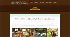 Desktop Screenshot of loavesandleavescafe.com